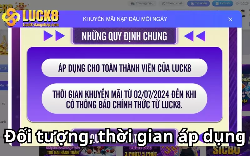 Đối tượng và thời gian áp dụng ưu đãi hoàn nạp